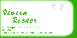 vivien rieder business card